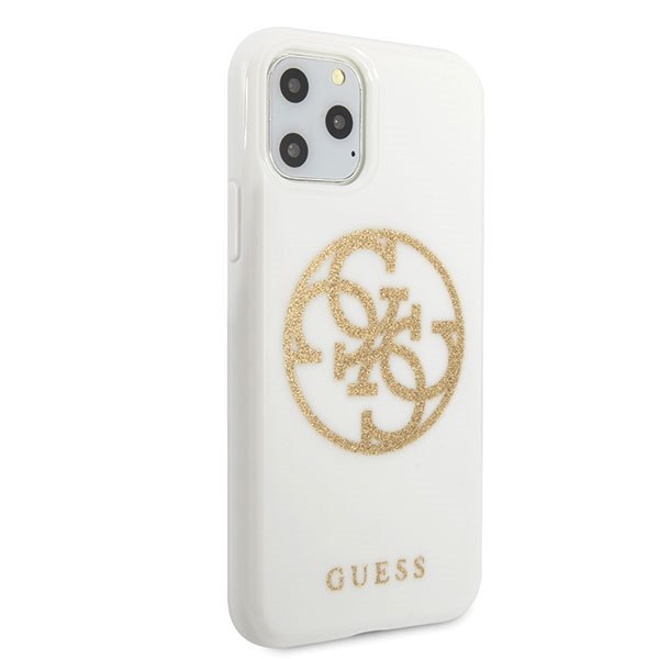 Guess GUHCN65TPUWHGLG iPhone 11 Pro Max biały/white hard case